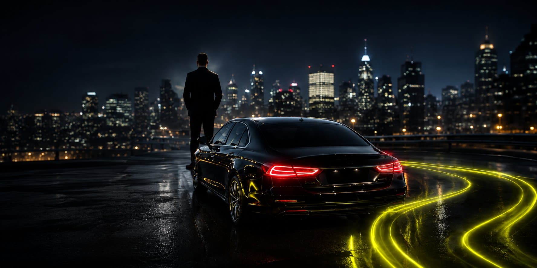 Fond visuel chauffeur VTC — DRIVERISE agence marketing transport