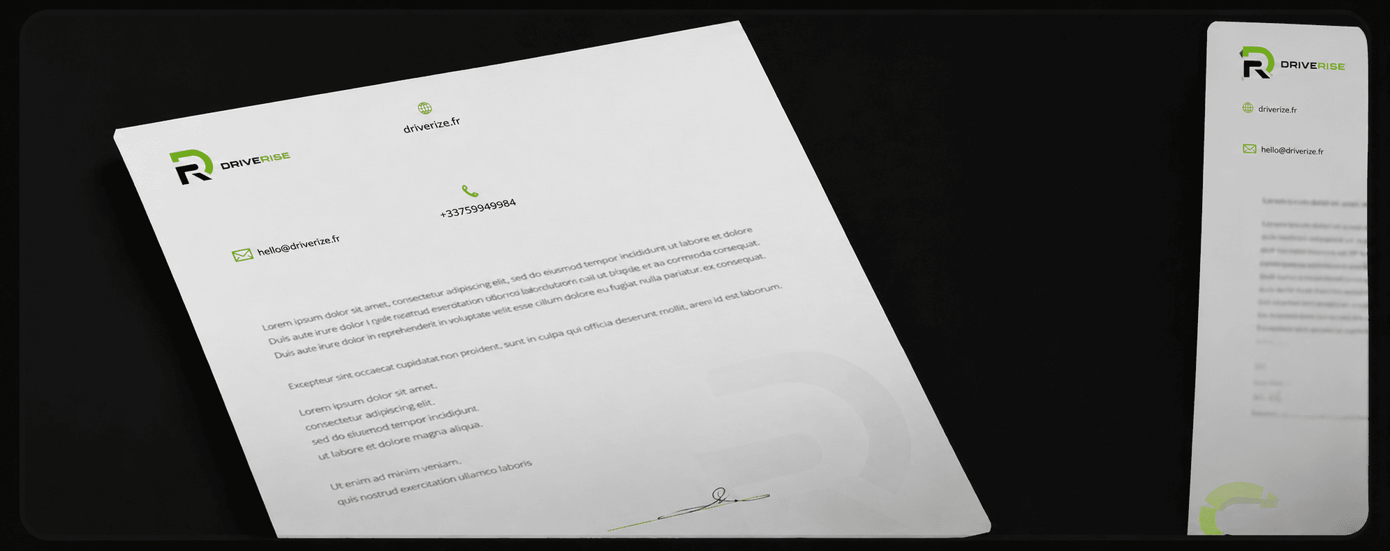 Documents commerciaux logo transport privé