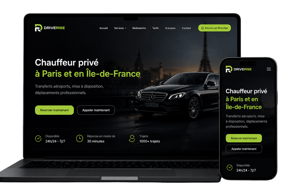 Mockup site VTC