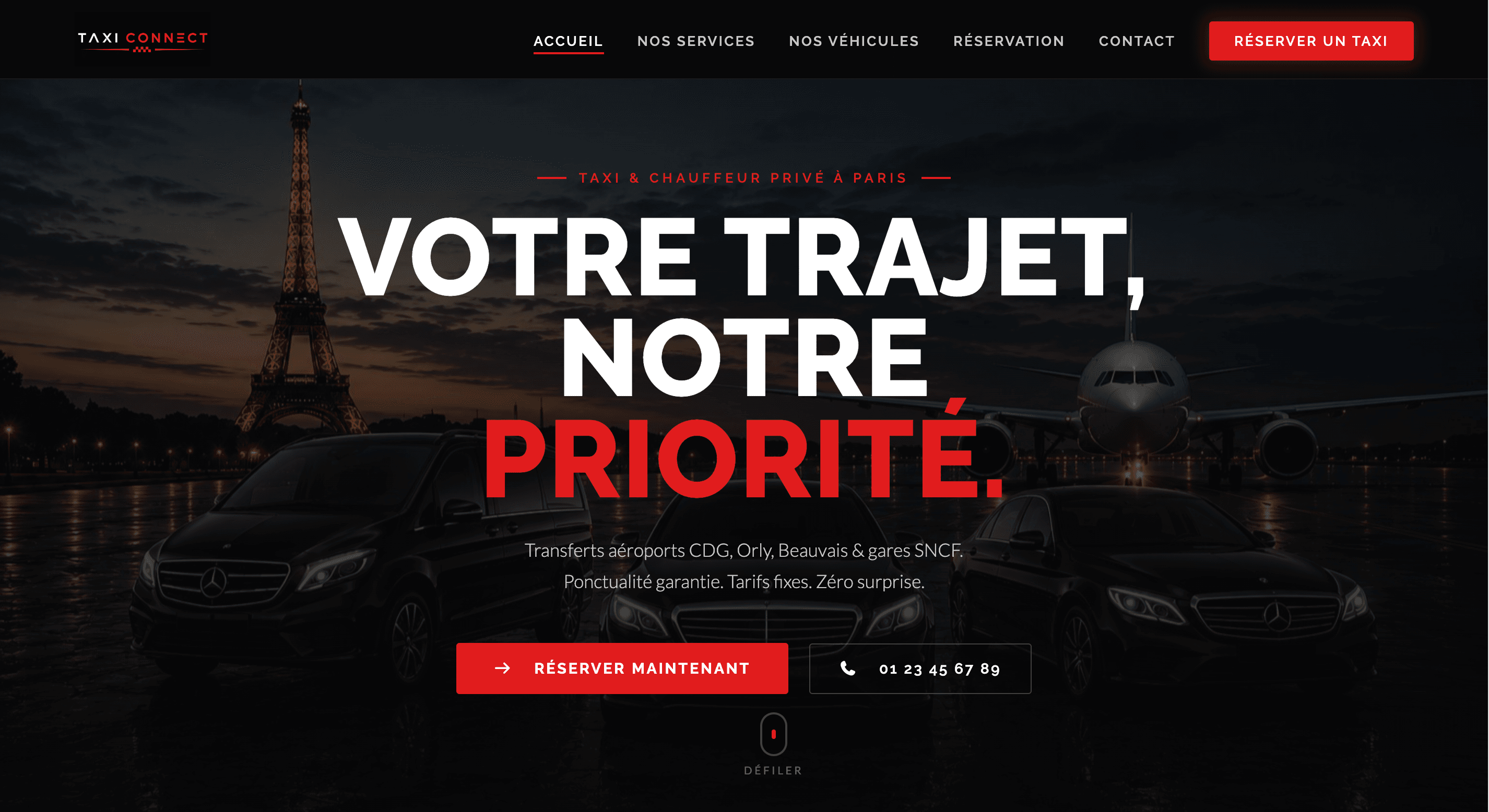Chauffeur privé à Paris